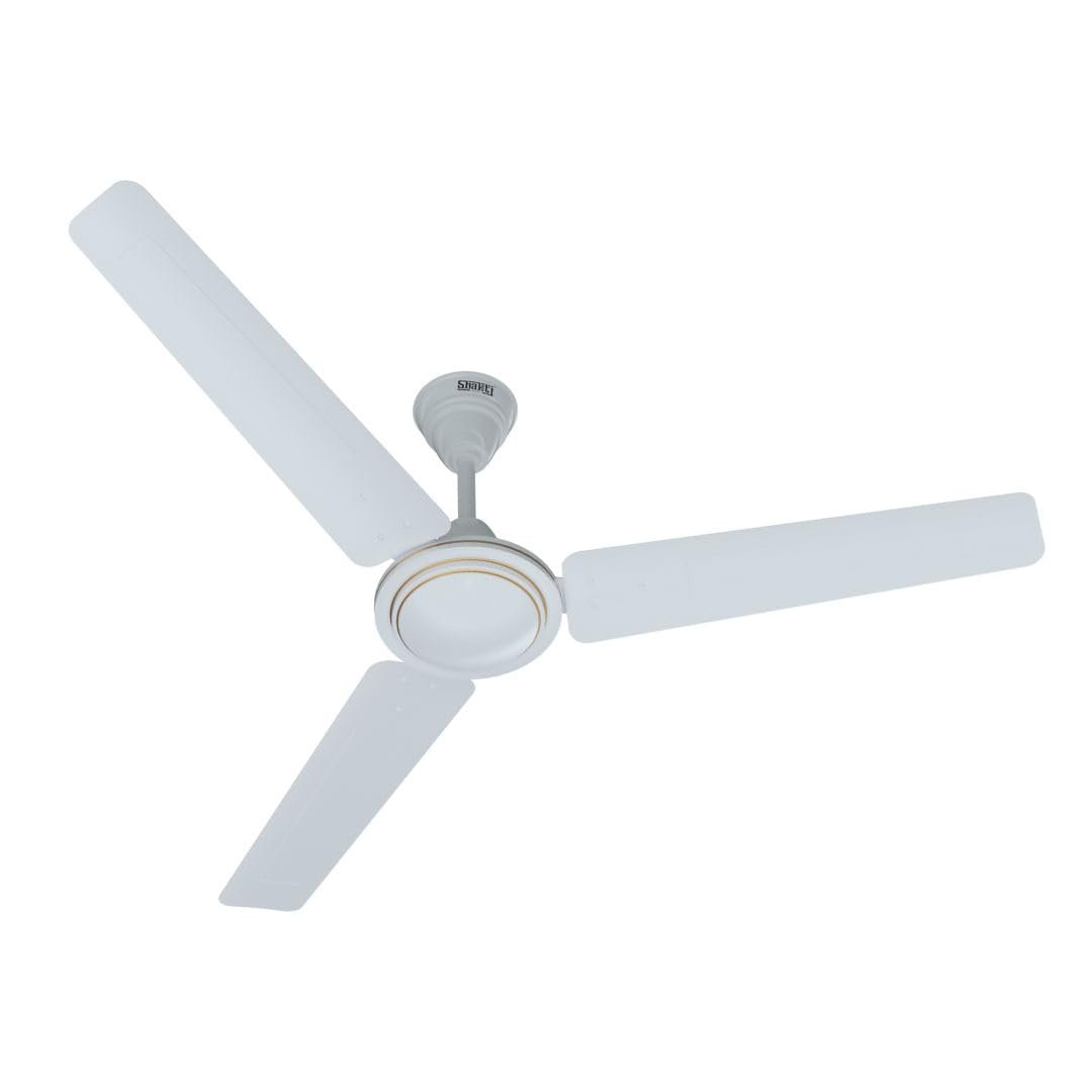 1 Shakti Home EcoSpin 48 1200 mm Ceiling Fan for Living Room , Home & Office | Energy Efficient Fan | High Speed | BEE Star Rated | 2 Years Warranty | Moonstone White Color | - Image 1